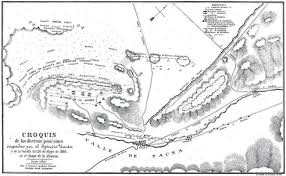 Mapa de la Batalla del Alto de la Alianza en Tacna, 1880