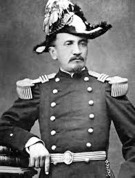 Retrato del Presidente Hilarion Daza de Bolivia durante la Guerra del Pacífico