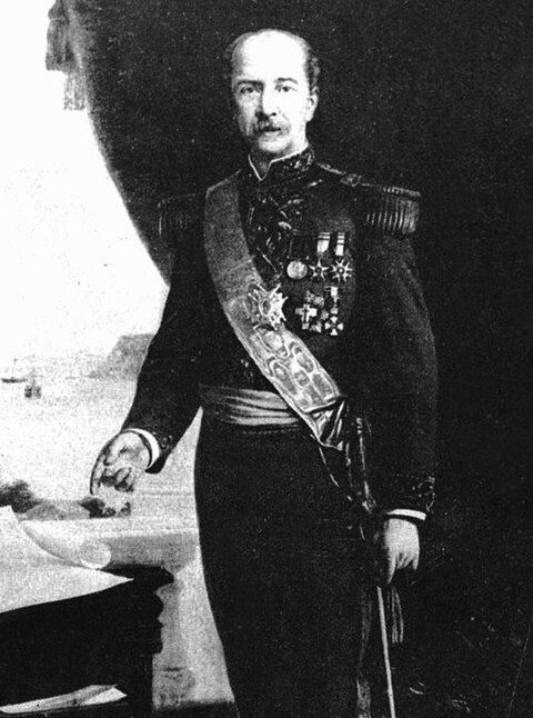 Patricio Lynch de vuelta en Chile después de su servicio como comandante en jefe del ejército de ocupación en Perú