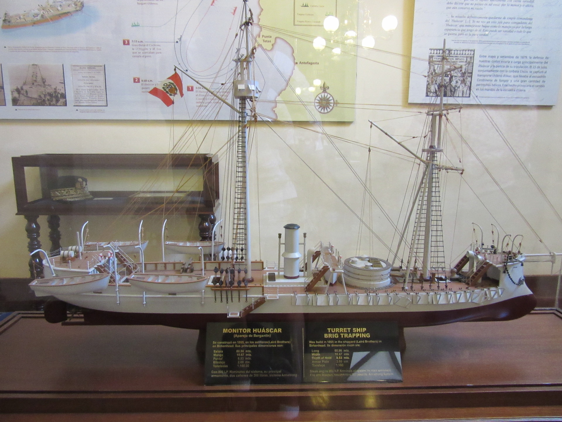 Exhibición histórica en el Museo Peruano del Milenio Miguel Grau