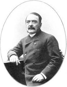 Retrato de Aniceto Arce, conocido como el Señor Huanchaca, traidor boliviano durante la Guerra del Pacífico