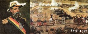 Retrato del General Narciso Campero, presidente de Bolivia durante la Guerra del Pacífico